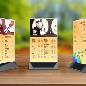 Bảng Menu Standee Mica (a4, A5,a6)